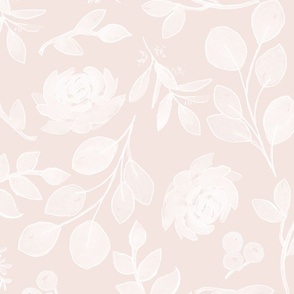Blush Pink and White Botanical