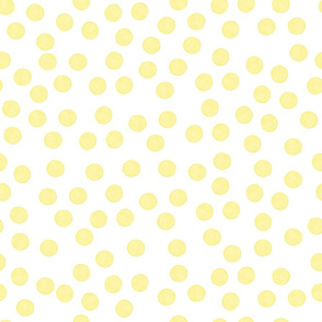 Yellow Watercolor Polka Dots