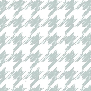 Blue Green Pastel Houndstooth (Scribble)