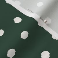 Forest Green Polka Dots