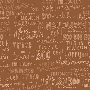 Halloween Words (dark) in MEDIUM