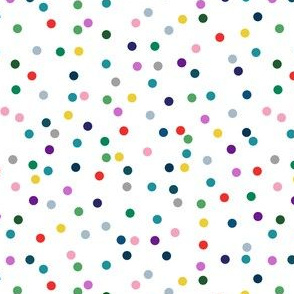 fun polka dots in bright colors