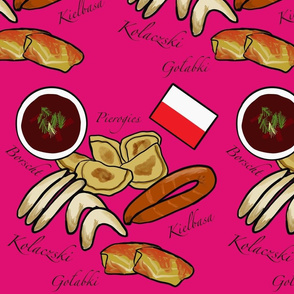 Polish Food Hot Pink Large