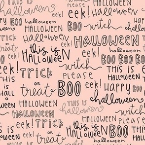Halloween Words (black) 