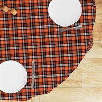 (small scale) pumpkin fall plaid || orange,black,white C20BS