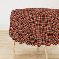 (small scale) pumpkin fall plaid || orange,black,white C20BS