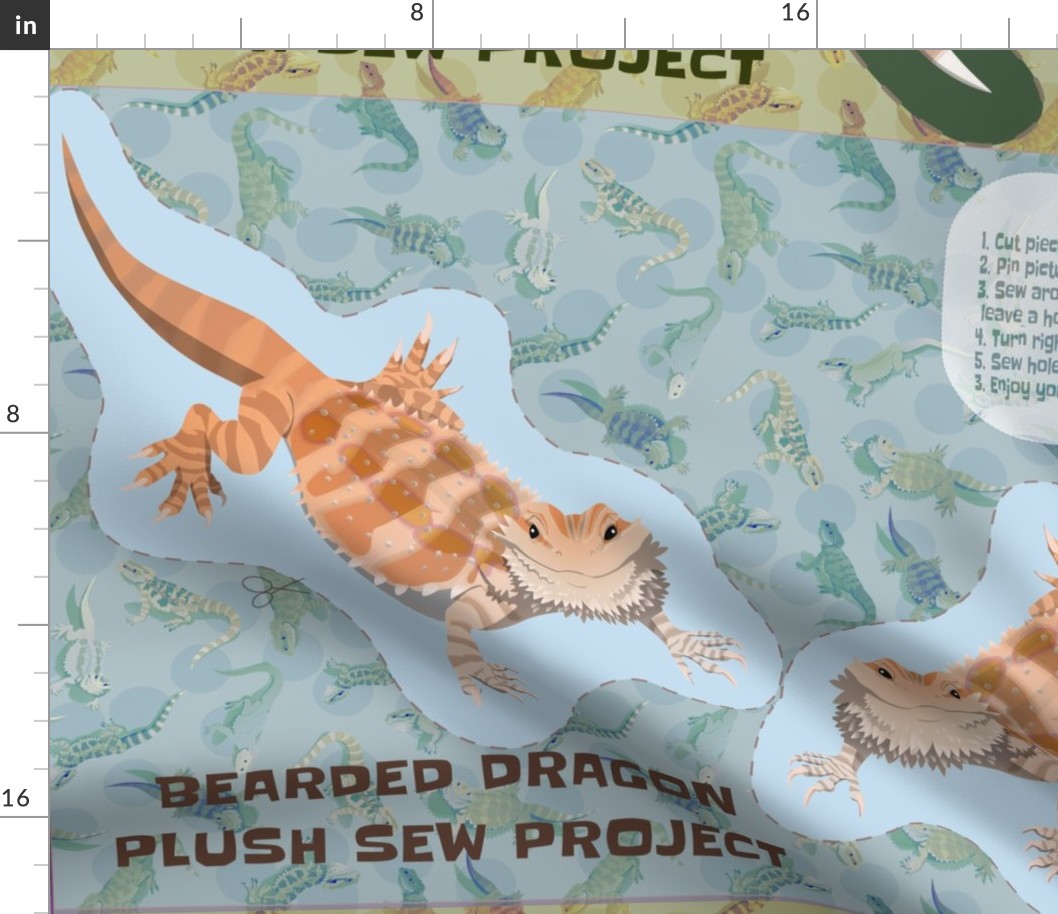 Bearded Dragon Plush Sew Project