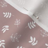 Sweet boho petals and autumn leaves garden Scandinavian minimal neutral nursery mauve purple SMALL