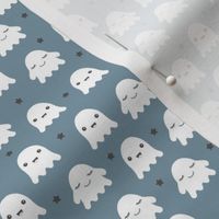 Kawaii love ghosts and stars halloween fright night horror lovers design gender neutral cool blue