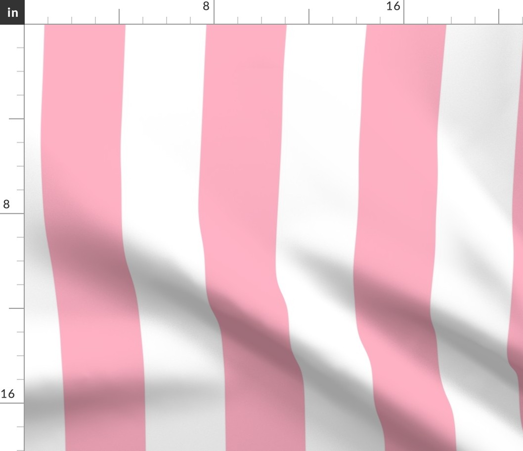 Palm Beach Pink Vertical Tent Stripes Florida Colors of the Sunshine State