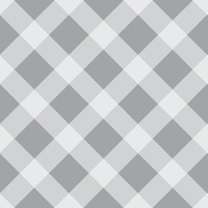 Diagonal Plaid metallic Grey