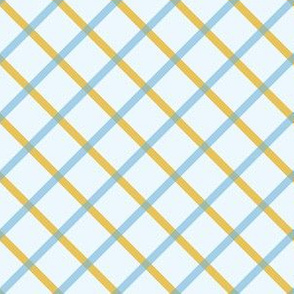 Plaids yellow and blue