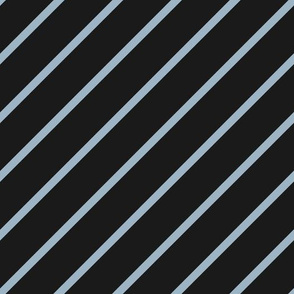Diagonal Stripes Black and grey