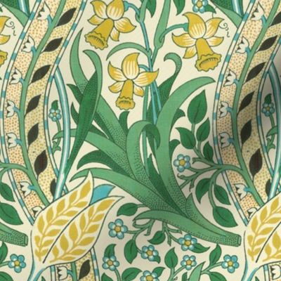 William Morris ~ Daffodil ~ Golden Natural  