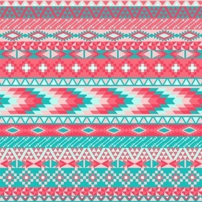 Pink and Blue Tribal