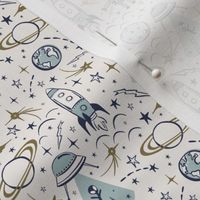 Out Of This World Toile - Milky Way Small Scale