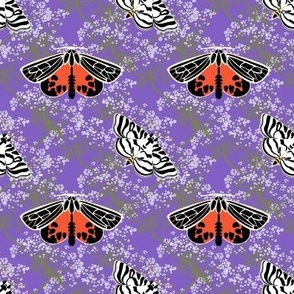 Tigers and Zebras - Small Purple