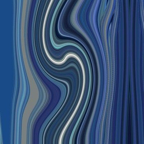 Blue sands-wavy arty stripes