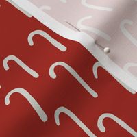 Candy canes - red