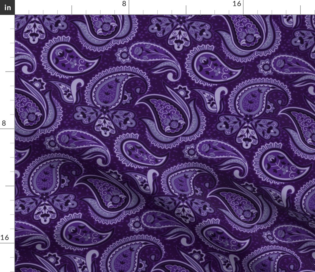 Ophelia Paisley - Purple