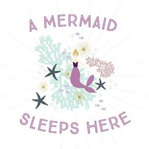 6" square: a mermaid sleeps here // laguna