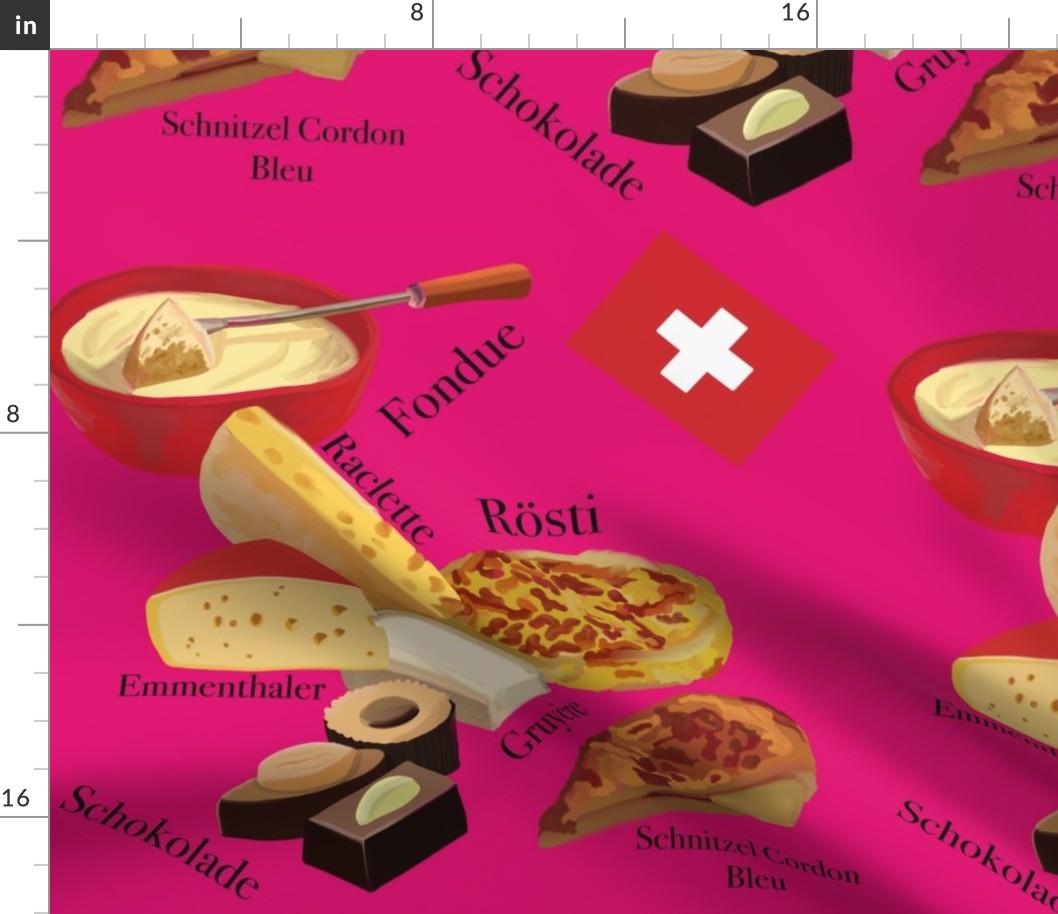 Swiss Food Hot Pink Large