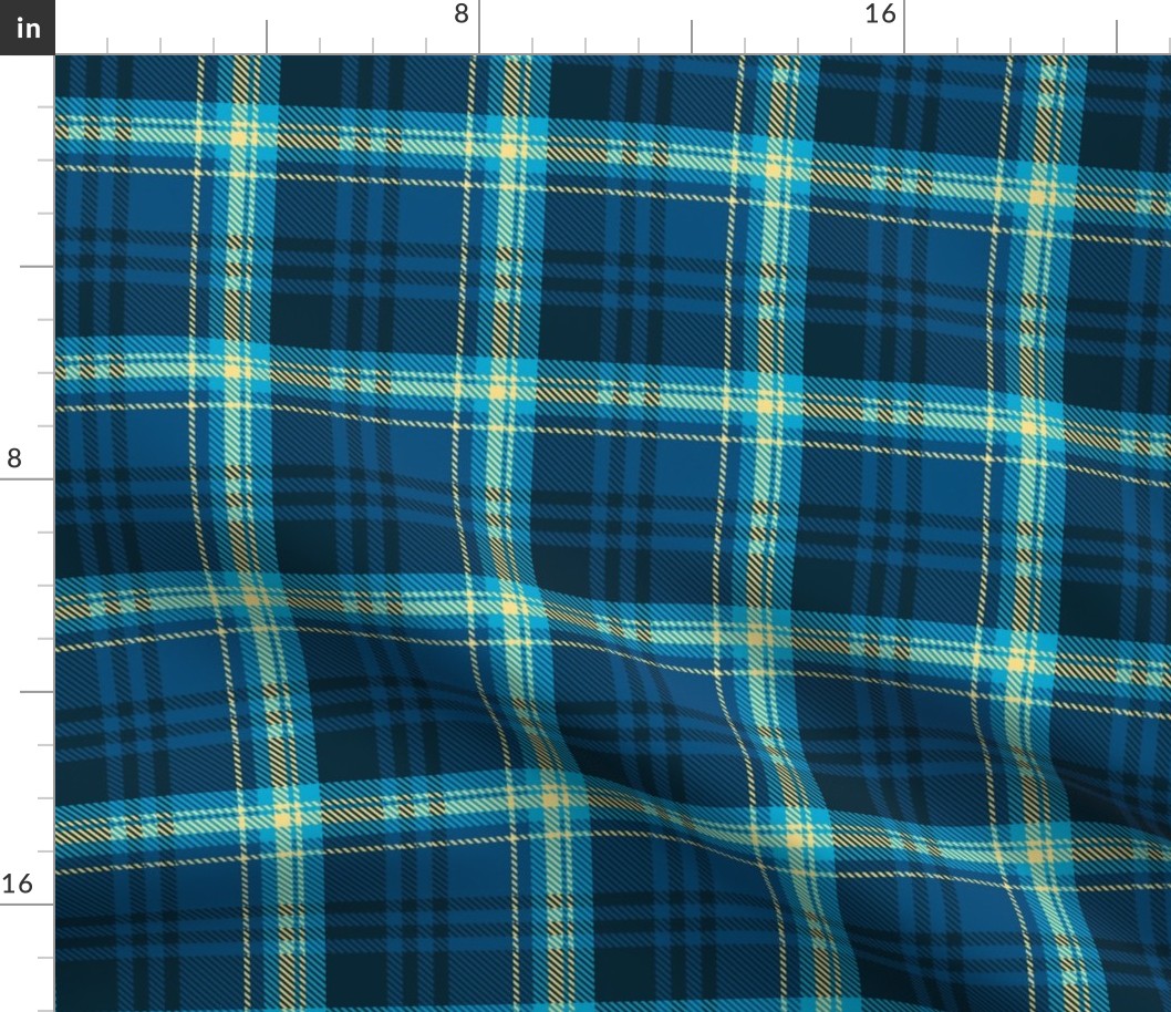 Blue Yellow Plaid