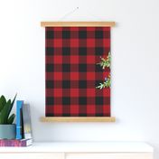 Christmas//Tis the season//Plaid - 1 Yard Minky Layout