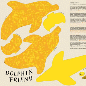 Dolphin Friend - Yellow Circle Crowd