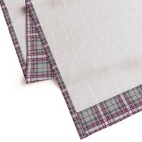 Gray Maroon Plaid