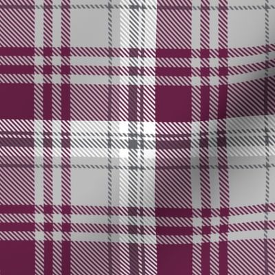 Maroon Gray Plaid