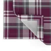 Maroon White Plaid