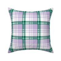 White Lavender Plaid