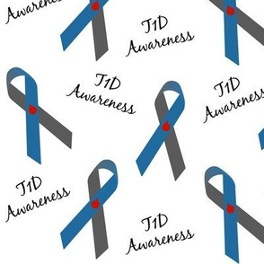 T1D Awareness Ribbons