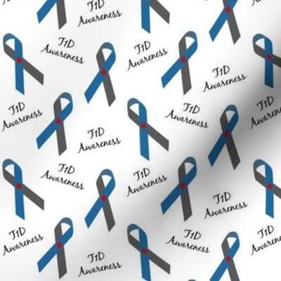 Small Scale T1D Awareness Ribbons