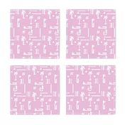 Tropical Abstract - Powder Pink