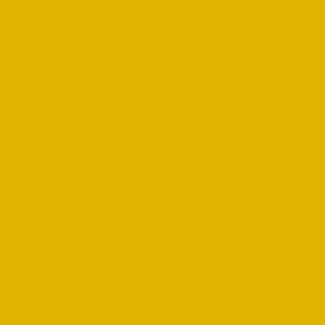 Solid plain color hexcode E1B401 warm ochre