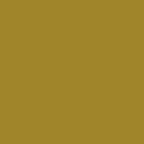 Solid plain color hexcode  A08529 green yellow mustard