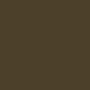 Solid plain color hexcode 4C402A dark green dark brown
