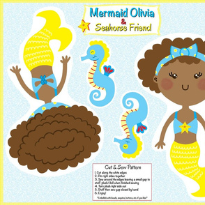 Mermaid Plushie--Olivia