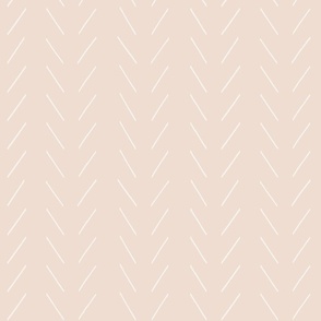 Freehand Chevron in Dew Light Pink Peel and Stick Wallpaper by Erin Kendal