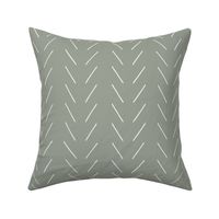 Freehand Chevron in Sage Green Wallpaper by Erin Kendal