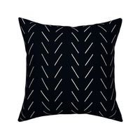 Freehand Chevron in Black and White  by Erin Kendal