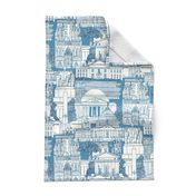 Washington DC toile blue