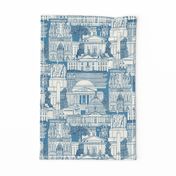 Washington DC toile blue