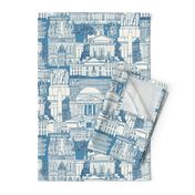 Washington DC toile blue