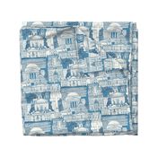 Washington DC toile blue