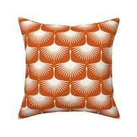 Art Deco Swans - Burnt Orange