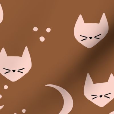 Cats and Moons (dark) - L