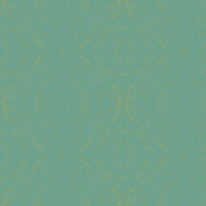 Elegant Textured Fern Print - Coordinate- Soft Aquamarine